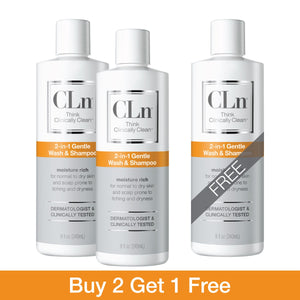 CLn 2-in-1 Gentle Wash & Shampoo Shop All Products CLn Skin Care 3-Pack 