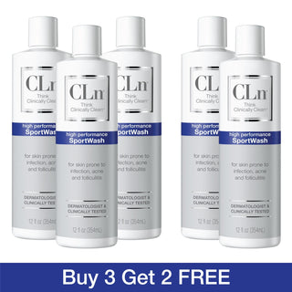 CLn 5-Pack SportWash 12 oz + 2 pumps Shop All Products CLn Skin Care 