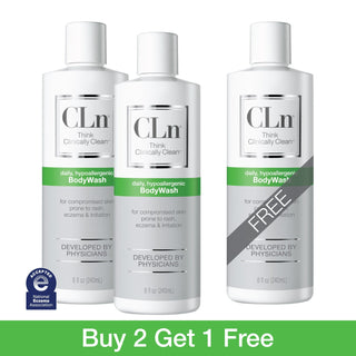 CLn BodyWash 8oz 3-Pack Shop All Products CLn Skin Care Buy 2 Get One Free 